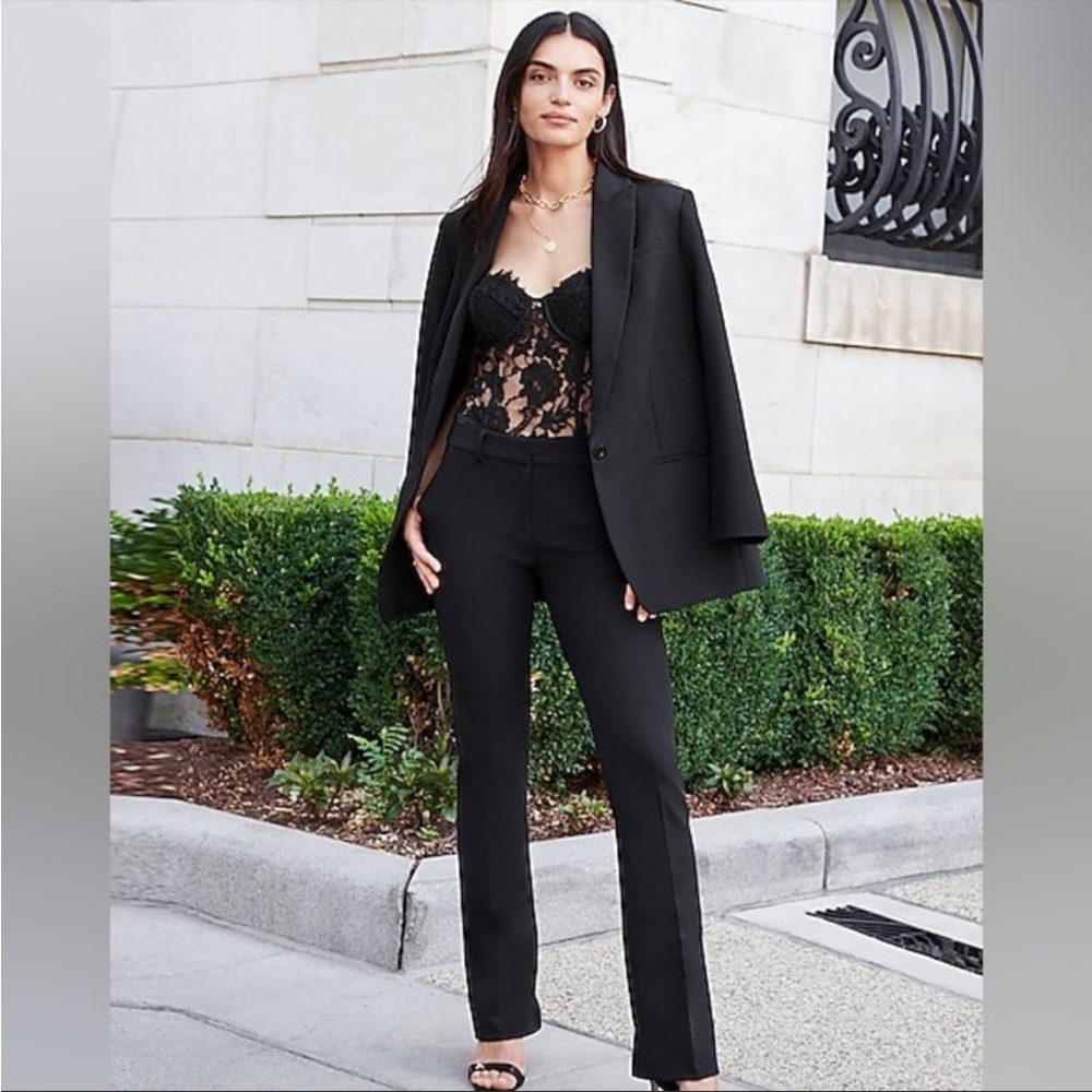 NWT Editor Black Editor Dress Zip Up Dress Pant Size 14 Short